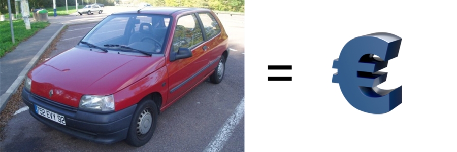 clio-ancienne rouge rachat lors de débarras maison